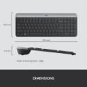 Bộ Bàn Phím Chuột Không Dây Logitech MK470 Slim - Combo Chuột Và Bàn Phím Siêu Mỏng Chống Ồn 4