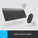 Bộ Bàn Phím Chuột Không Dây Logitech MK470 Slim - Combo Chuột Và Bàn Phím Siêu Mỏng Chống Ồn 3