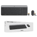 Bộ Bàn Phím Chuột Không Dây Logitech MK470 Slim - Combo Chuột Và Bàn Phím Siêu Mỏng Chống Ồn 2
