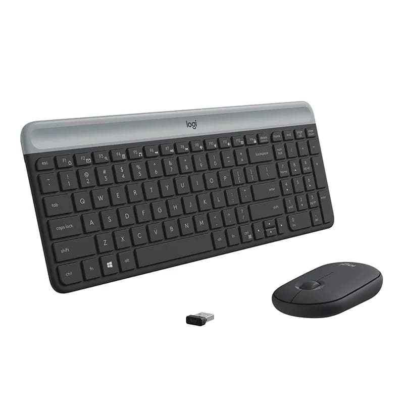 Bộ Bàn Phím Chuột Không Dây Logitech MK470 Slim - Combo Chuột Và Bàn Phím Siêu Mỏng Chống Ồn