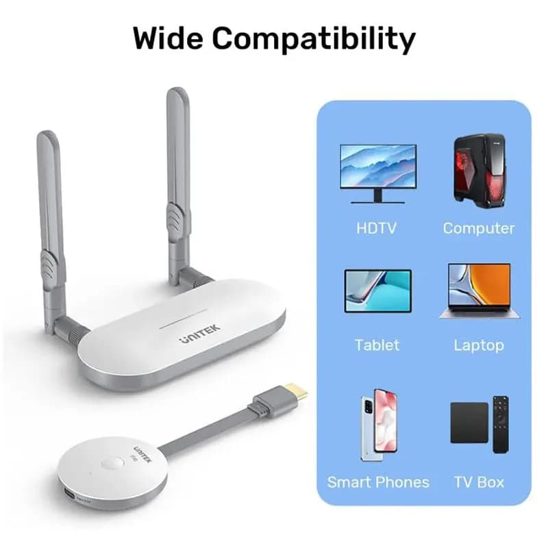 Bộ Thu Phát HDMI Không Dây 50m Unitek V1183A01 Full HD 1080P