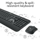 Bộ Bàn Phím Chuột Không Dây Logitech MK540 Advanced - Combo Chuột Và Bàn Phím Có Đệm Kê Tay 3