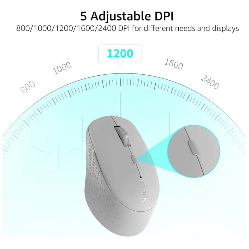 Chuột Không Dây Rapoo M300 Silent | Bluetooth & 2.4GHz Đa Thiết Bị