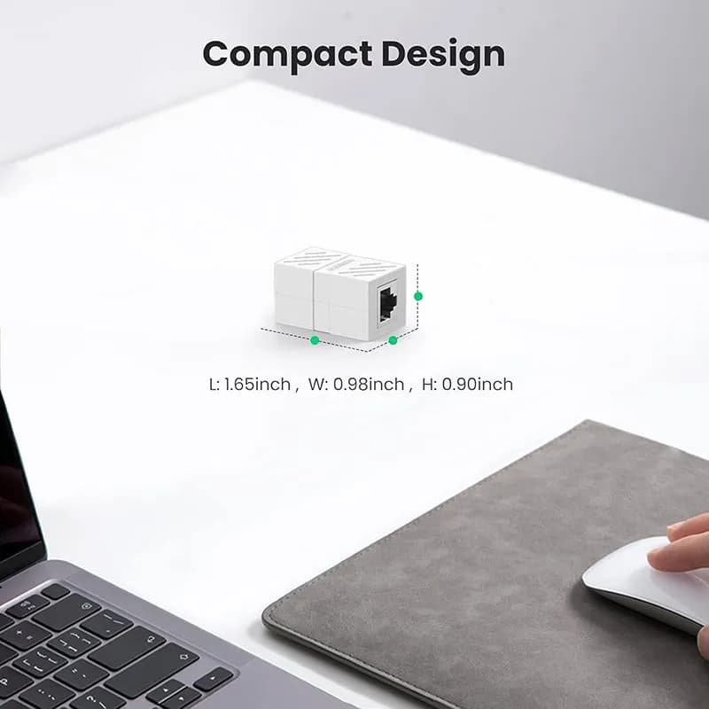 Đầu Nối Dây Mạng RJ45 Ugreen 20311 NW114 (Hỗ trợ Cat5e/Cat6/Cat7) - Màu Trắng