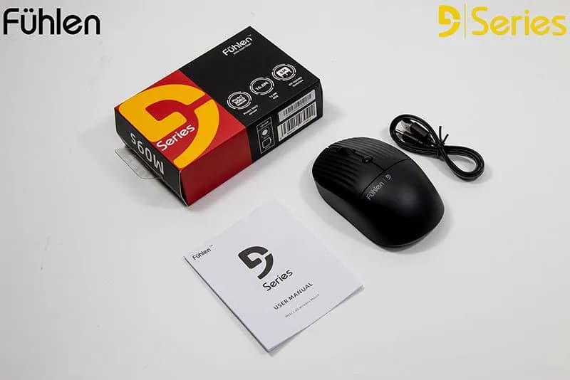 Chuột Máy Tính Không Dây Fuhlen M09S (Kết Nối 2.4G / Pin Sạc 600mAh / LED RGB)