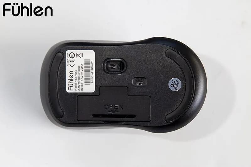 Chuột Máy Tính Không Dây Fuhlen M25S (Kết Nối 2.4G / Màu Đen)
