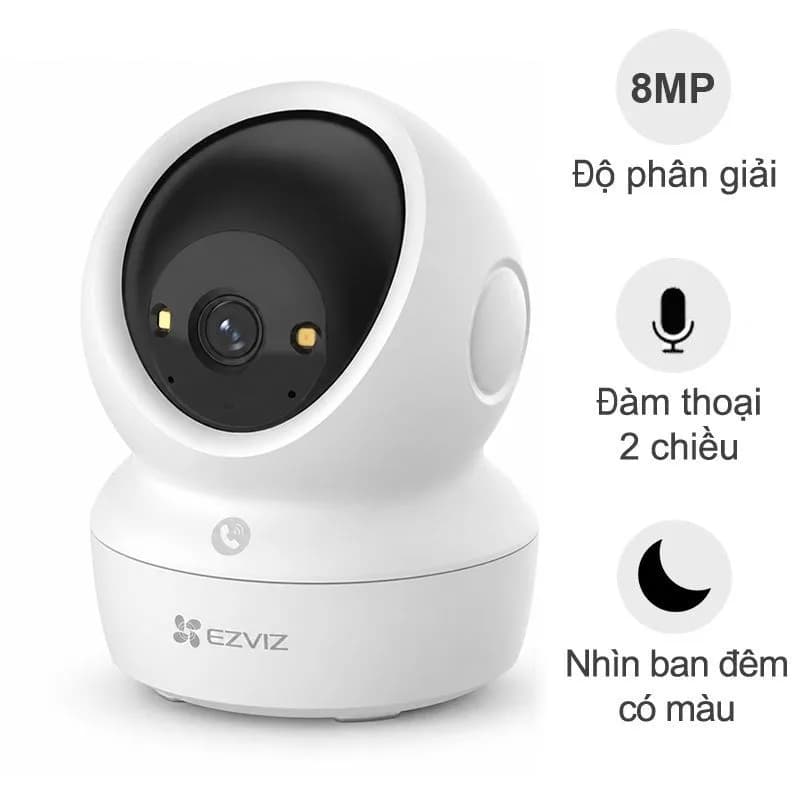 Camera IP WiFi Thông Minh Ezviz H6c G1 4K 8MP (Mã 8WFL, Ống Kính 4mm) - hover