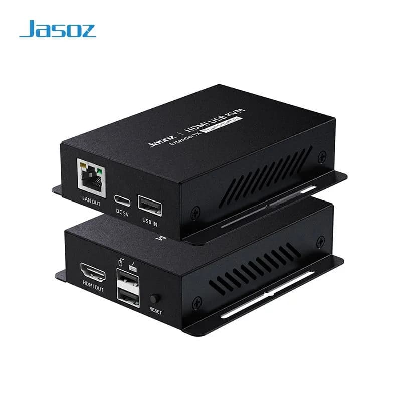 Bộ Kéo Dài HDMI và USB Qua Cáp Mạng 150m KVM Jasoz G157 T-G183