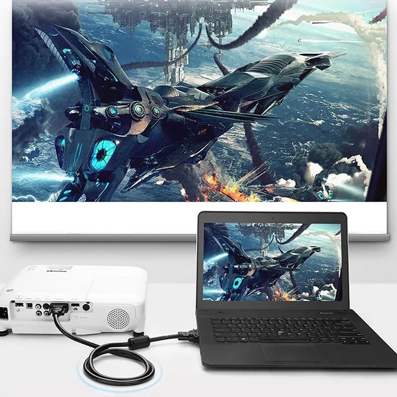 Cáp VGA 2M Ugreen 11646 VG101 Cao Cấp Hỗ Trợ Full HD 1080P