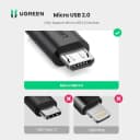 Cáp OTG Micro USB Sang USB 2.0 Dài 12cm Ugreen 10396 3