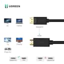 Dây Cáp Chuyển Displayport Sang HDMI 1.5M Ugreen 10239 Hỗ Trợ 4K 3