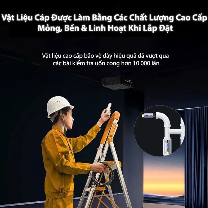 Cáp HDMI 2.1 Sợi Quang 8K 40m Ugreen 55509 (HD183)