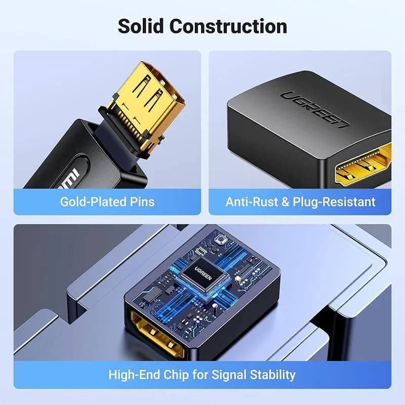 Đầu Nối Cáp HDMI Ugreen 20107 Female To Female (2 Đầu Âm) Hỗ Trợ 4K Cao Cấp