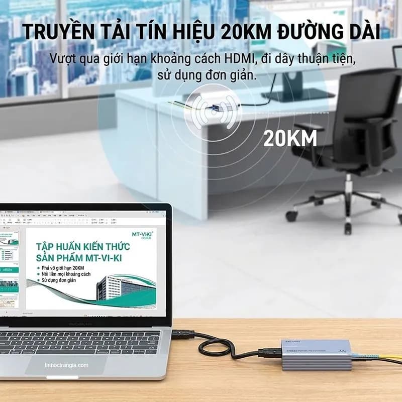 Bộ Kéo Dài HDMI KVM USB Qua Cáp Quang 20Km MT-VIKI MT-EHK020