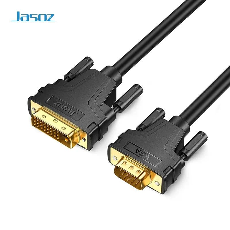 Cáp DVI 24+1 Sang VGA Dài 1.8m Chính Hãng Jasoz B106 T-B131 - Hỗ Trợ Full HD