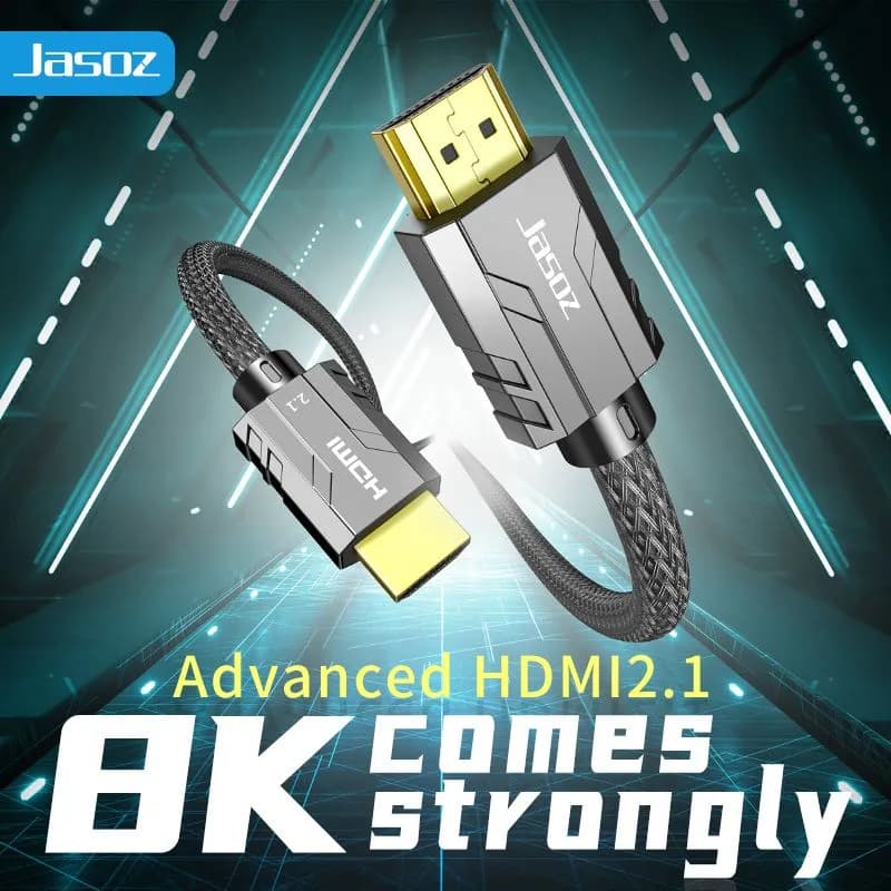 Cáp HDMI 2.1 8K@60Hz JASOZ A116 (T-A212) Vỏ Hợp Kim Kẽm 2m