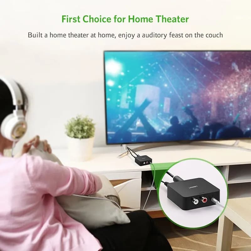 Bộ Chuyển Đổi Âm Thanh Cổng Quang Optical Sang Cổng Hoa Sen AV/RCA Ugreen 30523