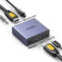 Bộ Tách Âm Thanh HDMI Sang HDMI + Quang Optical + AUX 3.5mm Ugreen 60649 1