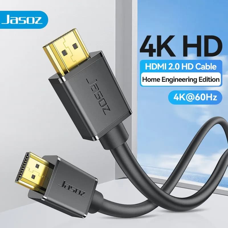 Cáp HDMI 2.0 Sợi Đồng Jasoz A102 T-A108 Dài 1.5m Hỗ Trợ 4K@60Hz
