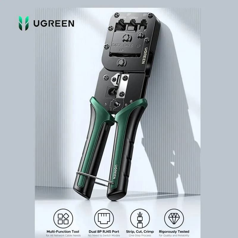 Kìm Bấm Mạng Đa Năng Cat5/Cat6/Cat7/Cat8 Ugreen 15115 NW200 Cao Cấp