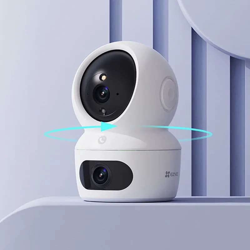 Camera WiFi Trong Nhà EZVIZ H7c Dual 8MP (4MP+4MP) - Camera 2 Mắt Ống Kính Kép, Xoay 360, Có Màu Ban Đêm