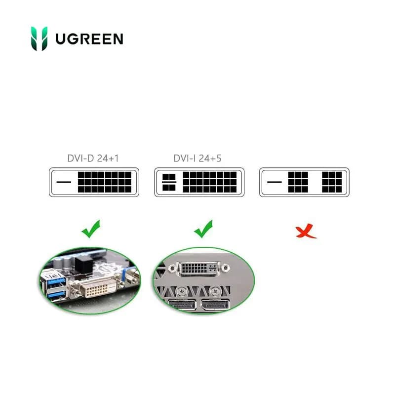 Cáp Màn Hình DVI 24+1 Dual Link Dài 3M Ugreen 11607 Cao Cấp