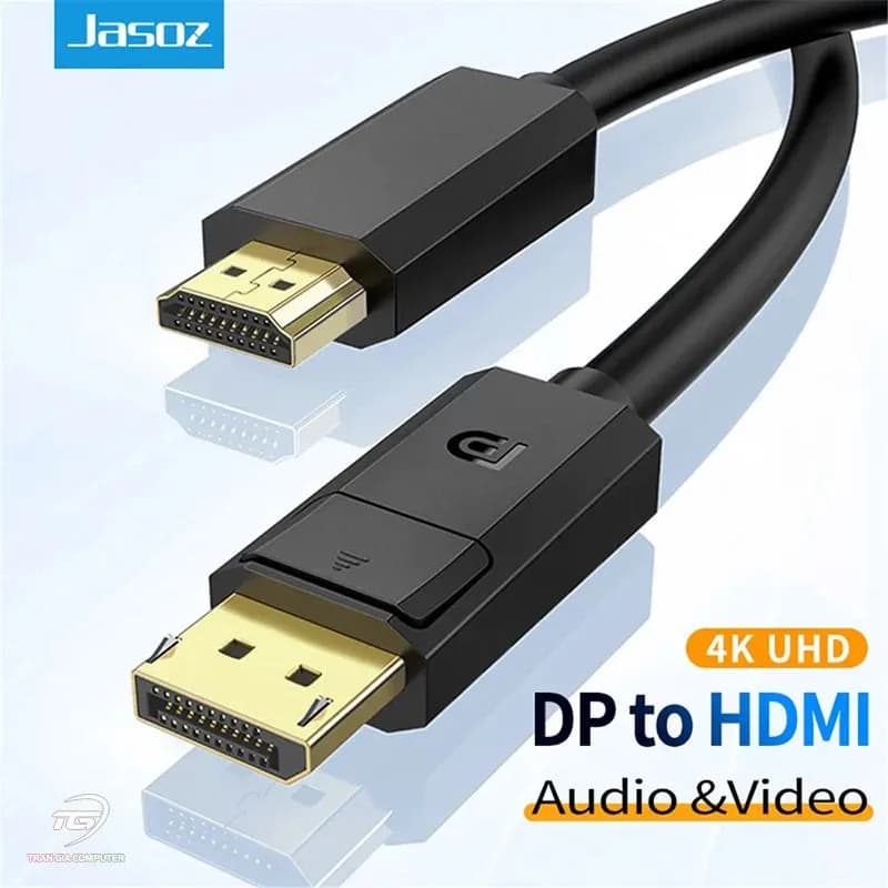 Cáp DisplayPort Sang DisplayPort 1.2 JASOZ A114 Hỗ Trợ 4K, 2K 144Hz