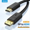 Cáp DisplayPort Sang DisplayPort 1.2 JASOZ A114 Hỗ Trợ 4K, 2K 144Hz 4