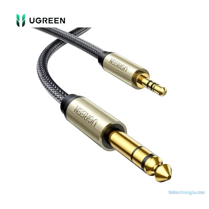 Cáp Audio 3.5mm Sang 6.35mm (6.5mm) 2M Ugreen 10628 Chống Nhiễu