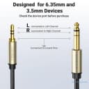 Cáp Audio 3.5mm Sang 6.35mm (6.5mm) 2M Ugreen 10628 Chống Nhiễu 2