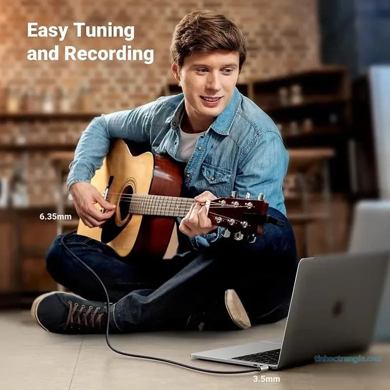 Cáp Audio 3.5mm Sang 6.35mm (6.5mm) 2M Ugreen 10628 Chống Nhiễu
