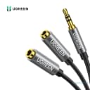 Cáp Chia Tai Nghe Audio 3.5mm 1 Ra 2 (1 Cổng Dương Sang 2 Cổng Âm) Dài 20cm Ugreen 10532 2