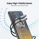 Cáp Chia Tai Nghe Audio 3.5mm 1 Ra 2 (1 Cổng Dương Sang 2 Cổng Âm) Dài 20cm Ugreen 10532 8