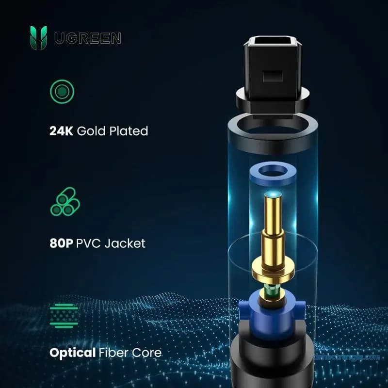 Cáp Quang Audio Optical Ugreen AV122 Cao Cấp (1M - 3M)