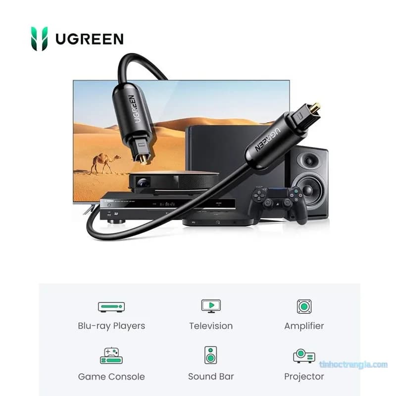 Cáp Quang Audio Optical Ugreen AV122 Cao Cấp (1M - 3M)