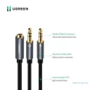 Cáp Gộp Âm Thanh Jack 3.5mm (1 Loa + 1 Mic) Sang Jack 3.5mm Âm Ugreen 20899 AV140 7