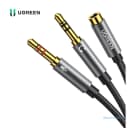 Cáp Gộp Âm Thanh Jack 3.5mm (1 Loa + 1 Mic) Sang Jack 3.5mm Âm Ugreen 20899 AV140 2