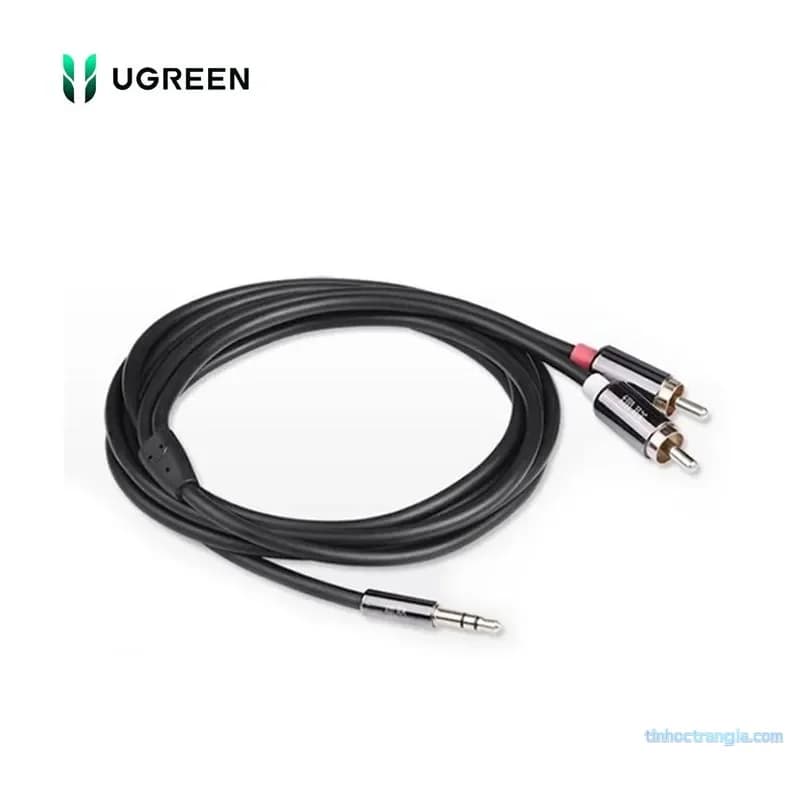 Cáp Audio 3.5mm Sang RCA 2 Đầu Hoa Sen Ugreen AV116 (1.5m - 5m) - hover