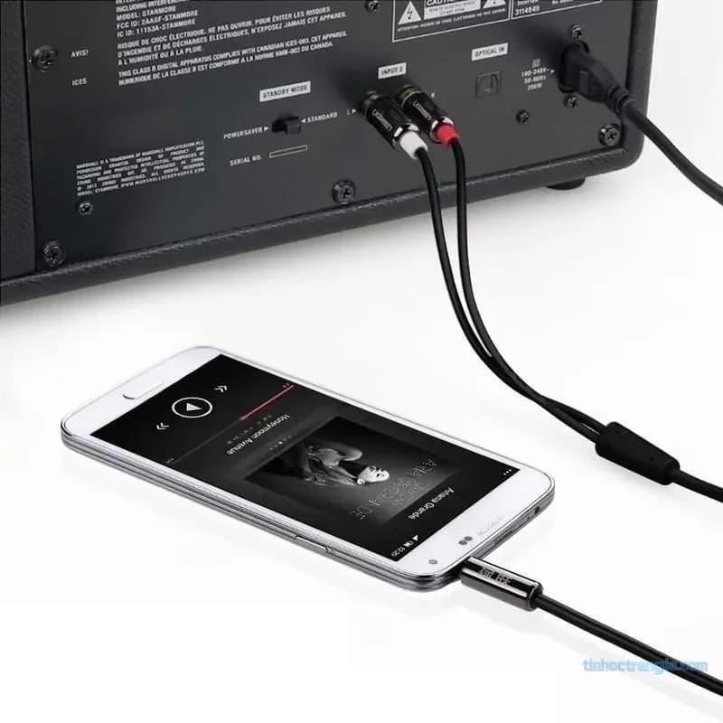 Cáp Audio 3.5mm Sang RCA 2 Đầu Hoa Sen Ugreen AV116 (1.5m - 5m)