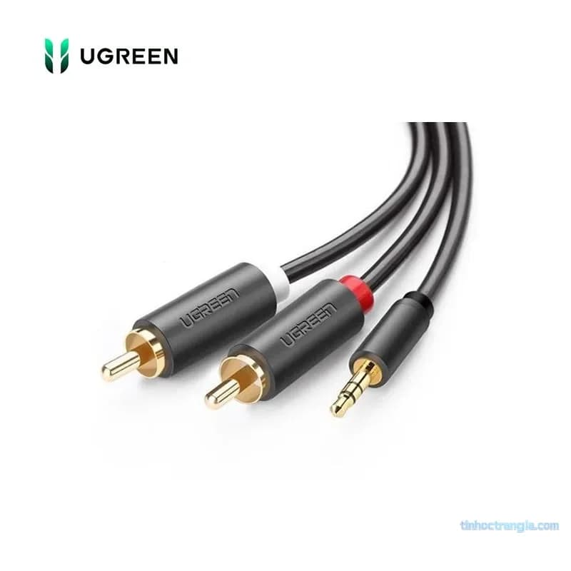 Cáp Audio 3.5mm Sang RCA 2 Đầu Hoa Sen Ugreen AV102 Cao Cấp