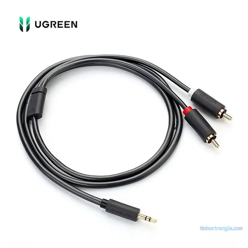 Cáp Audio 3.5mm Sang RCA 2 Đầu Hoa Sen Ugreen AV102 Cao Cấp