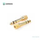 Đầu Chuyển Đổi 6.5mm Sang 3.5mm Ugreen 20503 - Đầu Mạ Vàng Cao Cấp 1