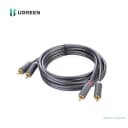 Cáp Hoa Sen RCA 2 Ra 2 Ugreen AV104 - Cáp Audio AV Mạ Vàng Cao Cấp (1.5m-5m) 1