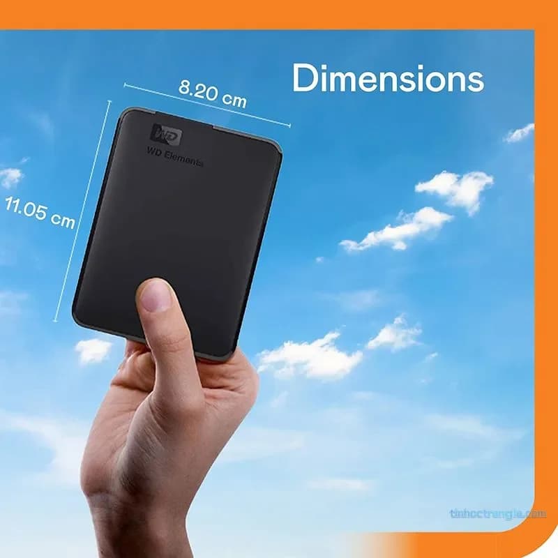 Ổ Cứng Di Động WD Elements 1TB 2.5 inch - Ổ Cứng Cắm Ngoài WDBUZG0010BBK-WESN