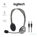 Tai Nghe Máy Tính Logitech H110 | Có Mic, 2 Jack 3.5mm Riêng Biệt Cho PC 3