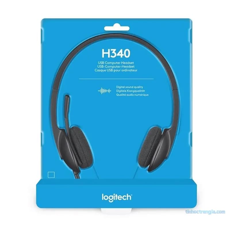 Tai Nghe Máy Tính Logitech H340 | Cổng Cắm USB Tích Hợp Mic Chống Ồn