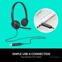 Tai Nghe Máy Tính Logitech H340 | Cổng Cắm USB Tích Hợp Mic Chống Ồn 2