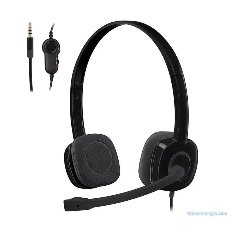 Tai Nghe Chụp Tai Logitech H151 | Có Mic, 1 Jack 3.5mm Tích Hợp Điều Khiển Âm Lượng
