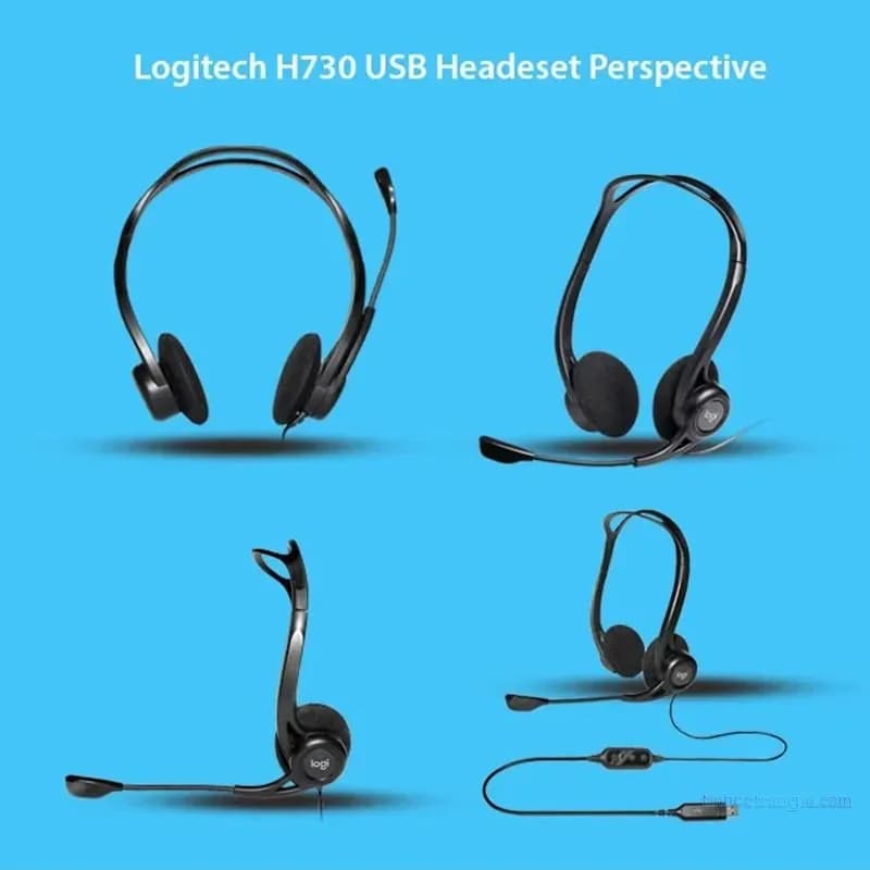 Tai Nghe Máy Tính Logitech H370 USB | Có Mic Chống Ồn & Cụm Điều Khiển Trên Dây