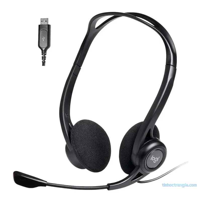Tai Nghe Máy Tính Logitech H370 USB | Có Mic Chống Ồn & Cụm Điều Khiển Trên Dây